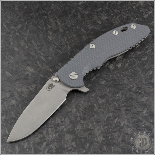 (#RH-XM1835-63) Rick Hinderer Gen 6 XM-18 3.5" Slicer Working Finish - Front