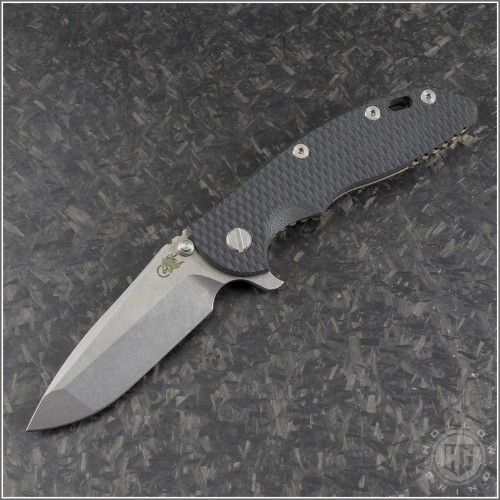 (#RH-XM1835-77) Rick Hinderer Gen 6 XM-18 3.5" Spanto Stonewash - Front