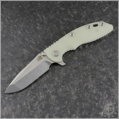 (#RH-XM1835-79) Rick Hinderer Gen 6 XM-18 3.5" Spanto Stonewash - Front