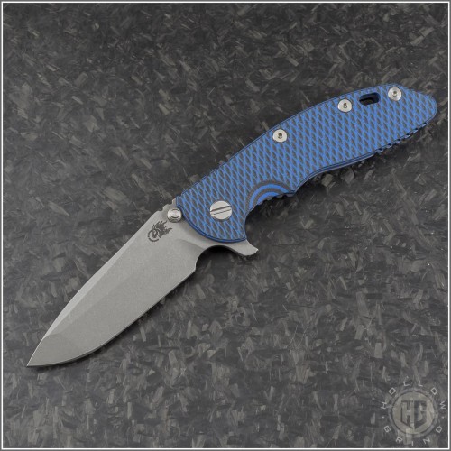 (#RH-XM1835-85) Rick Hinderer Gen 6 XM-18 3.5" Spanto Stonewash - Front