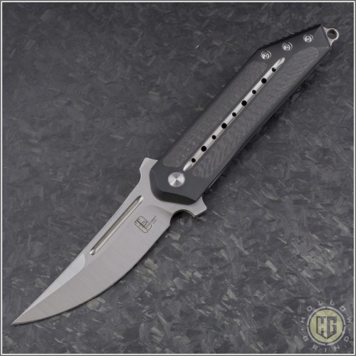 (#SC-MKW-CF-BLK) Begg Knives Steelcraft 3/4 Kwaiken Satin Plain - Front