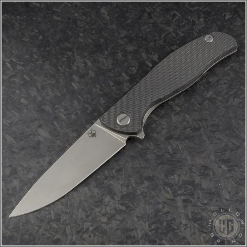 (#SHIRO-Hati) Shirogorov Knives Hati Carbon Fiber - Front