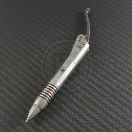 (#SIPHON-002) Microtech Siphon II Pen - Torched Lever - Front