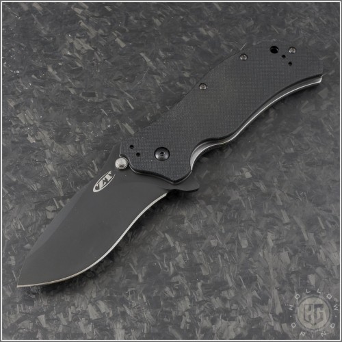 (#ZT-0350) Zero Tolerance 0350 Black Plain (2011 Model) - Front