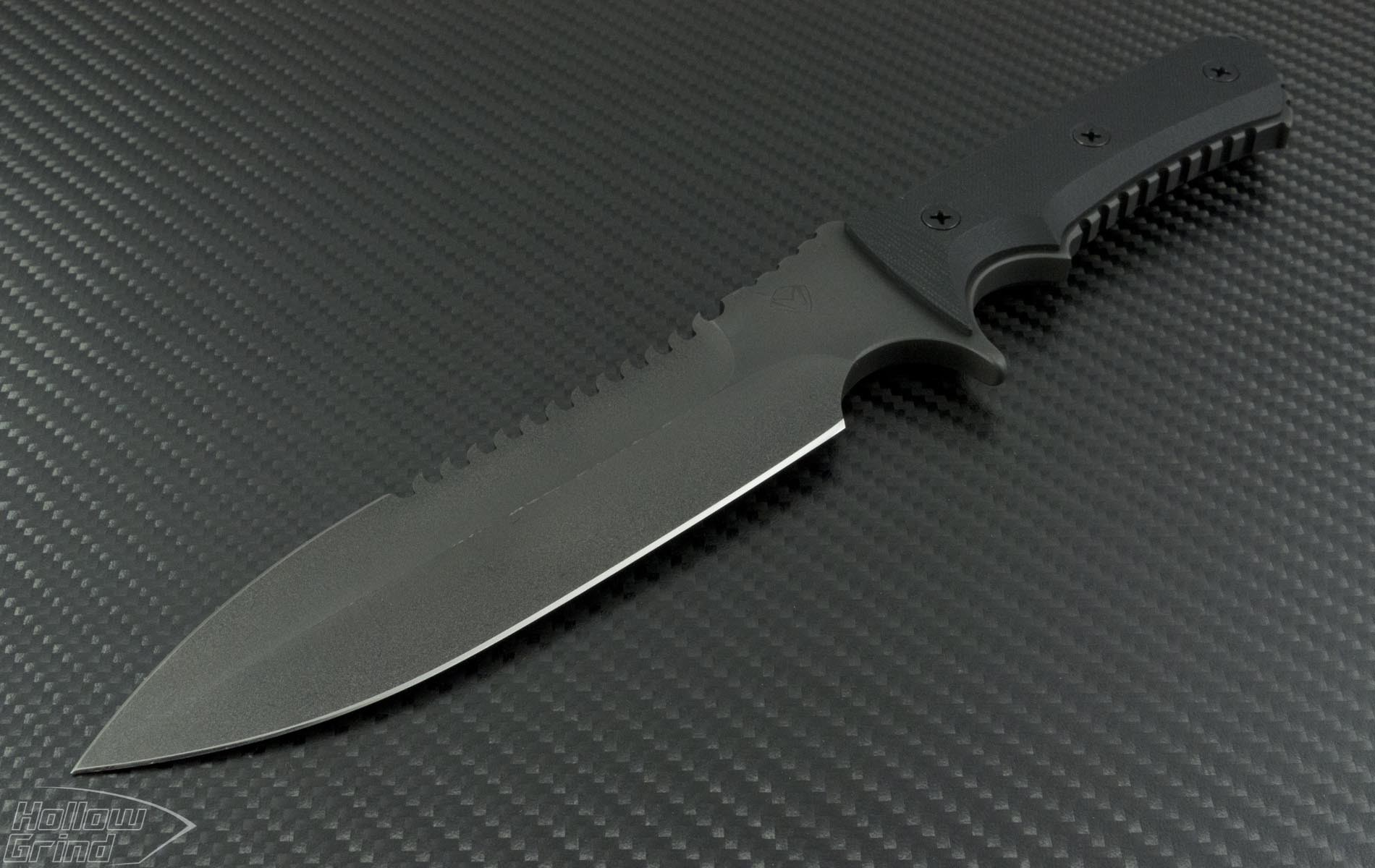 Medford Knife Tool Jf 1 D E Fixed 5 75in Black Plain D2 Mkt Jf1 Blk Hollow Grind