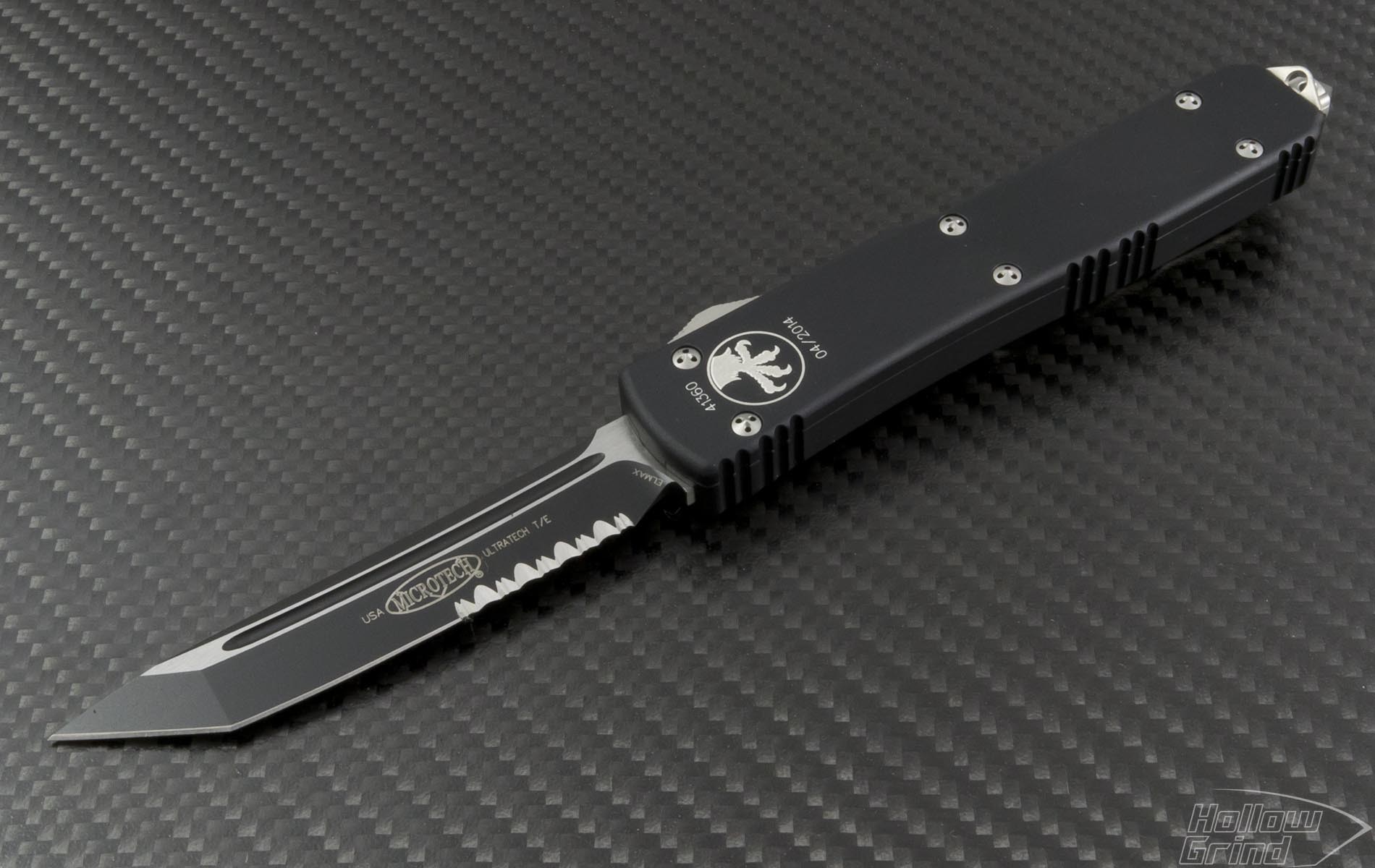 Microtech Knives Ultratech T/E Automatic OTF D/A Knife (3.44in Black ...