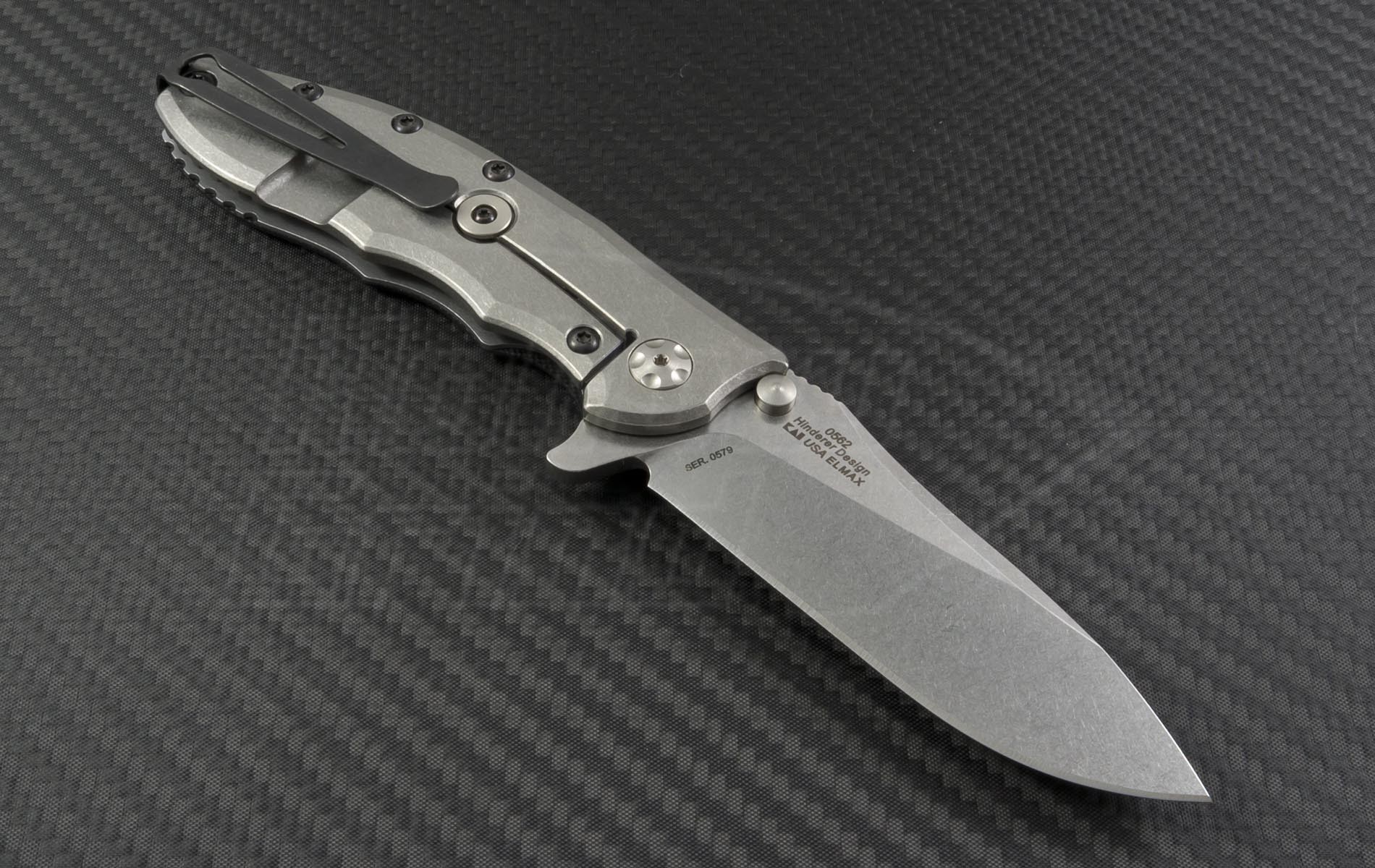 Zero Tolerance ZT 0562 Hinderer Slicer Folding Knife ELMAX 