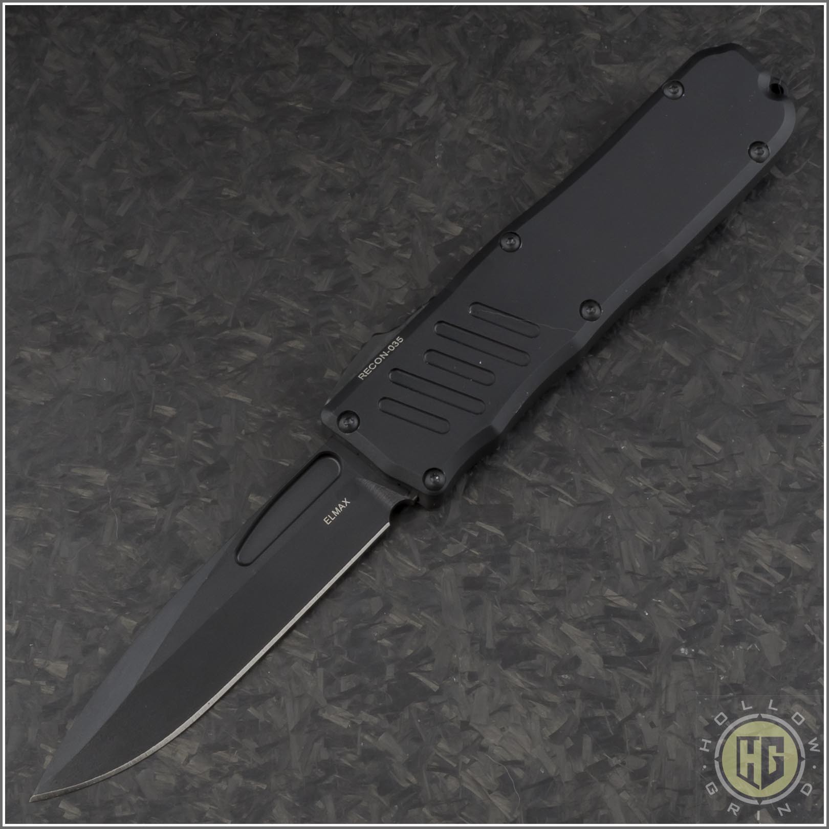 Guardian Tactical Recon-035 S/E Automatic OTF D/A Knife (3.25in Black ...