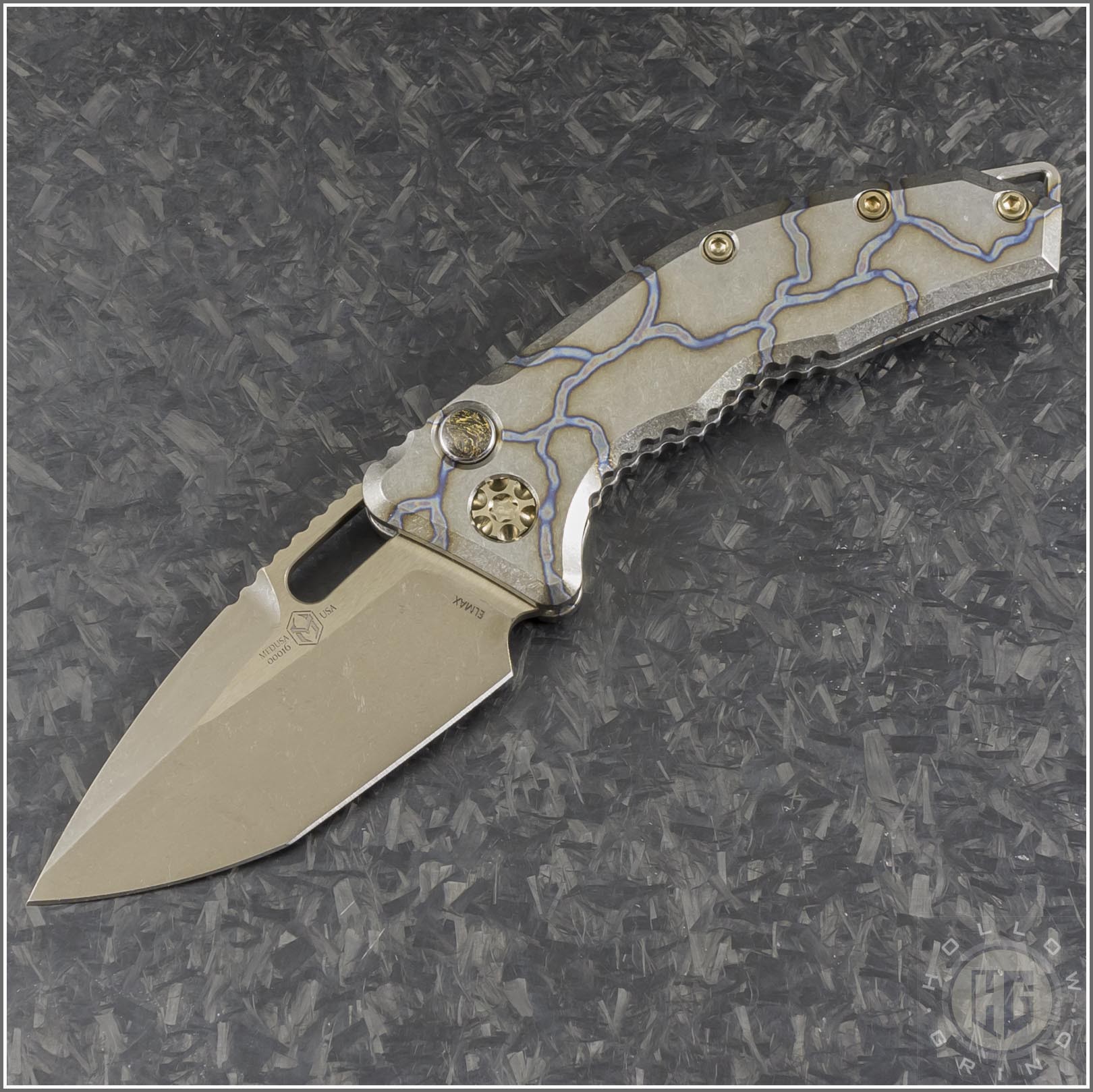 Heretic Knives Limited Medusa T/E Automatic Folder S/A Knife (3in