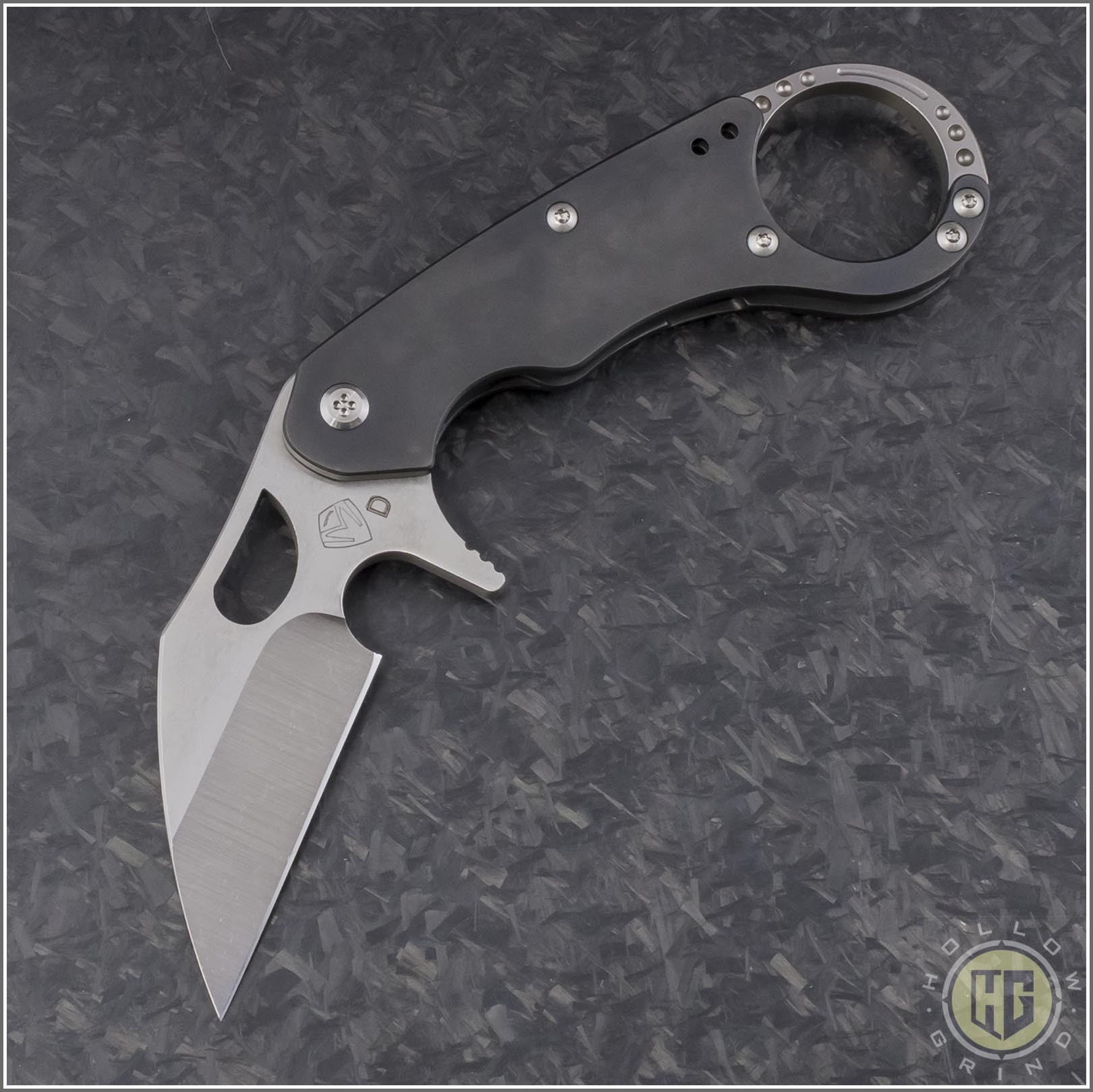 Medford Knife Tool Black Pvd Burung Wharncliffe Folder 2 5in