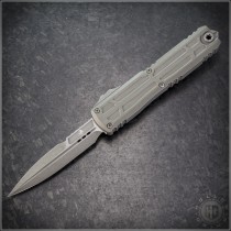 (#1120EX-10APNCS) Microtech Natural Clear Ultratech EX-ZBP Bayonet Apocalyptic Plain - Front