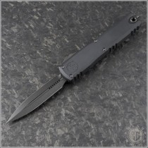(#1122-1DLCTSH) Microtech Ultratech ZBP D/E DLC Tactical Shadow - Front