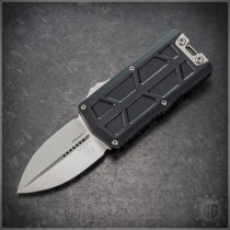 (#1157-10) Microtech Exocet II Stonewash D/E Plain - Front
