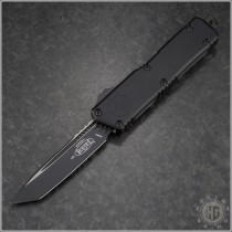 (#1177-1T) Microtech Scarab II Executive Gen III T/E Black Plain - Front