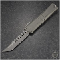(#1219-10APNCS) Microtech Natural Clear Combat Troodon Gen III Hellhound Tanto Apocalyptic Plain - Front