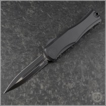 (#1702-1T) Microtech Knives Hera II Black D/E Plain - Front