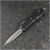 (#232II-10S) Microtech UTX-85 II D/E Stepside Stonewash Plain - Front