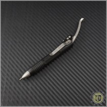 (#401-SS-BK-2017) Microtech Siphon II Pen Black Stainless Steel