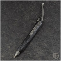 (#401-SS-BKAP) Microtech Siphon II Pen Black Stainless Steel Hardware