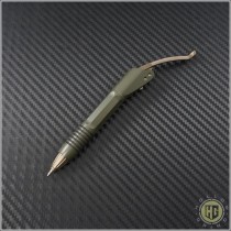 (#401-SS-OD) Microtech Siphon II Pen OD Green Stainless Steel