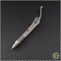 (#401-SS-SW) Microtech Siphon II Pen Stonewash - Front