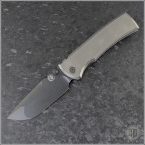 (#CK-229I-DLC) Chaves Knives Redencion 229 Integral Titanium DLC Drop Point - Front