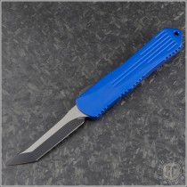 (#HTK-H027-10A-BLU) Heretic Knives Blue Manticore-E Two Tone Black - Front