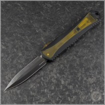 (#HTK-H032-6A-ULTEM) Heretic Knives Manticore-X D/E DLC Plain w/ Ultem inlay - Front