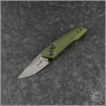 (#KER-7250OLSW) Kershaw Launch 9 OD Green Stonewash - Front
