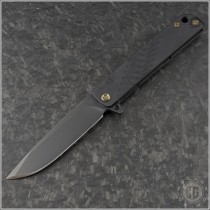 (#MKT-M48-001) Medford Knife & Tool M48 S/E Black Plain - Front