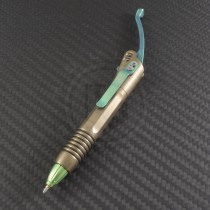 (#MTC-0050) Microtech Custom Siphon Pen Bronze AL - Ti Hardware
