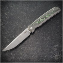 (#PenaX-Sicario-02) Pena Knives X-Series Sicario Jungle Wear Carbon Fiber Inlay Satin Plain - Front