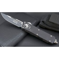 (#107-1) Microtech Scarab Executive S/E Black Plain