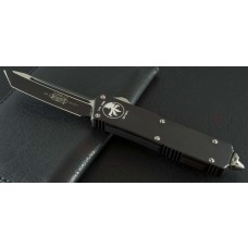 (#108-1) Microtech Scarab Exec Tanto Black Plain