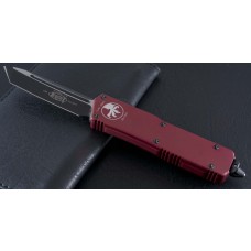 (#108-1RD) Microtech Scarab Red/Black Tanto Plain