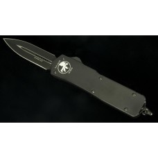 (#109-1T) Microtech Scarab D/E Black Tactical Plain