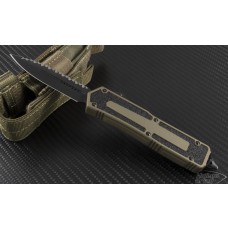 (#110-3TAtri) Scarab D/E Full Serrated, top tritium button