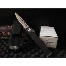 Halo V - Clip Point - Stonewash - Partially Serrated