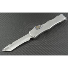 Heretic Knives Custom Stainless Steel Hydra S/E Automatic OTF S/A Knife (3.5in Mirror Polished Plain ELMAX) HER-Hydra-Proto