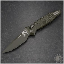 Microtech Knives OD Green Socom Elite Ram-Lok S/E Folder Knife (4in Plain M390MK) 160RL-1FRCMPOD-Z13