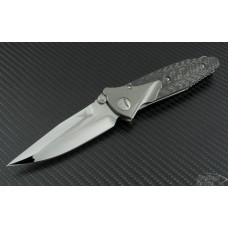 Microtech Knives Custom Carbon Fiber Socom Bravo S/E Folder Knife (4in Mirror Polished Plain) S-Bravo-CP-HP