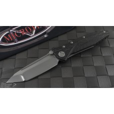 Microtech Knives Custom Carbon Fiber Socom Delta T/E Folder Knife (4in Satin Plain) sd-c-satin