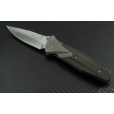 Microtech Knives Custom Green Socom Bravo T/E Folder Knife (4in Stonewashed Plain) S-Bravo-CP