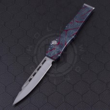 Microtech Knives Custom Other Halo V Spear Point Automatic OTF S/A Knife (4.6in Mirror Polished Plain ELMAX) MTC-0045
