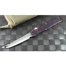 Microtech Knives Custom Other Halo V T/E Automatic OTF S/A Knife (4.6in Mirror Polished Plain) HaloVsplash-r