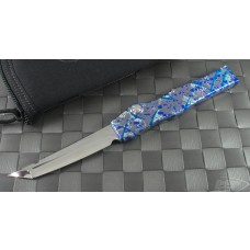 Microtech Knives Custom Other Halo V T/E Automatic OTF S/A Knife (4.6in Mirror Polished Plain) HaloVsplash-s