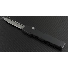 Microtech Knives Halo II S/E Automatic OTF S/A Knife (4in Bead Blasted Part Serr 154-CM) VNT-0048