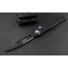 Microtech Knives Halo V S/E Automatic OTF S/A Knife (4.6in DLC Part Serr ELMAX) 151-2-2014