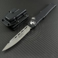Microtech Knives Halo V S/E Automatic OTF S/A Knife (4.6in Satin Plain ELMAX) CMT-0002