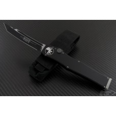 Microtech Knives Halo V T/E Automatic OTF S/A Knife (4.6in Black Plain S35-VN) 150-1-2012